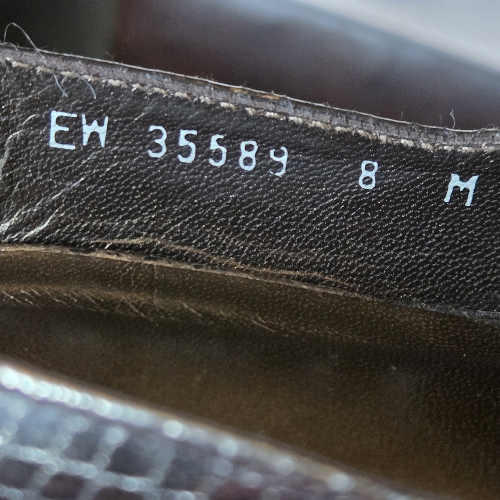 Stewart Weitzman Platform Python Embossed Leather… - image 8